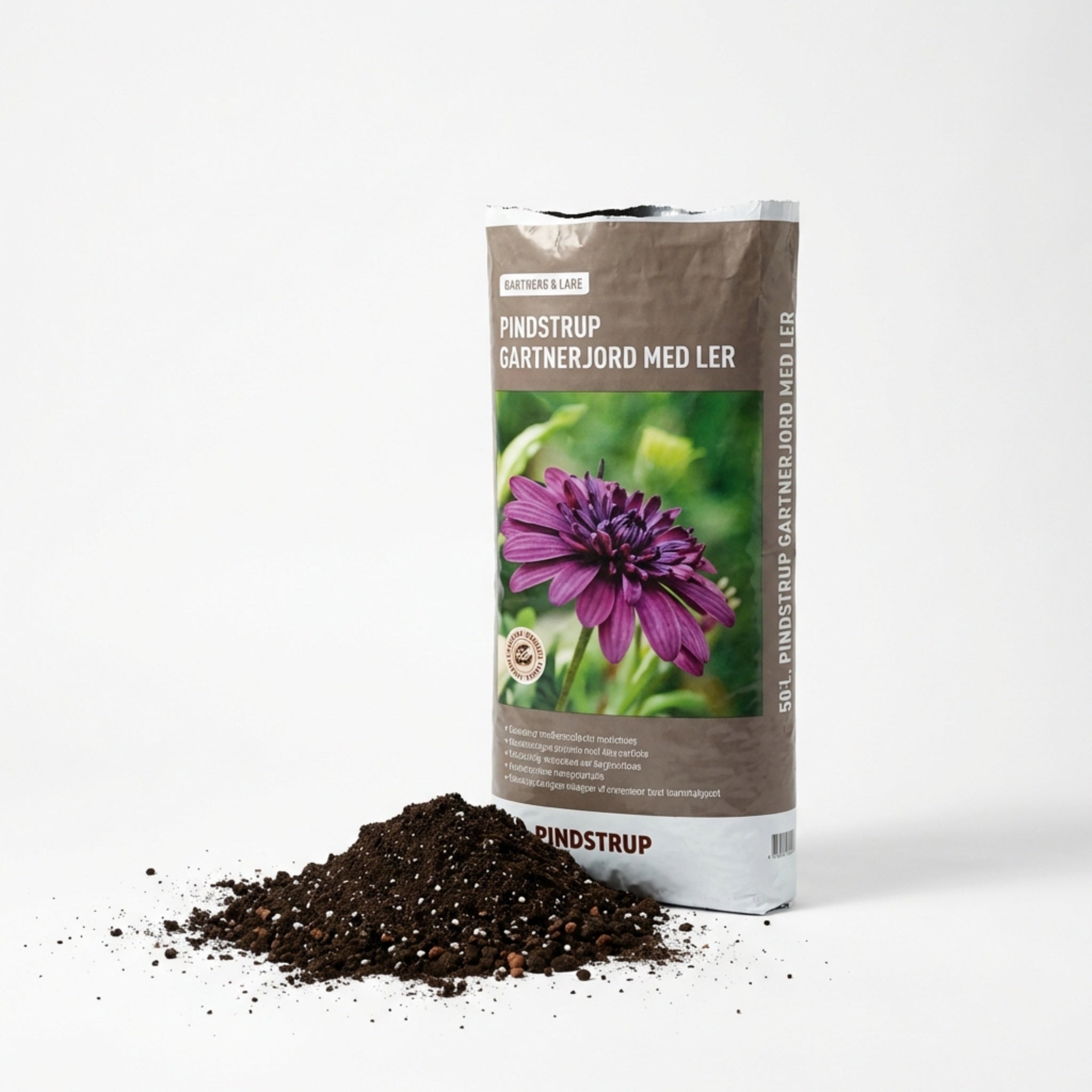 Pindstrup Gartnermuld 50 Liter. Perfekt til hæk og haveplanter
