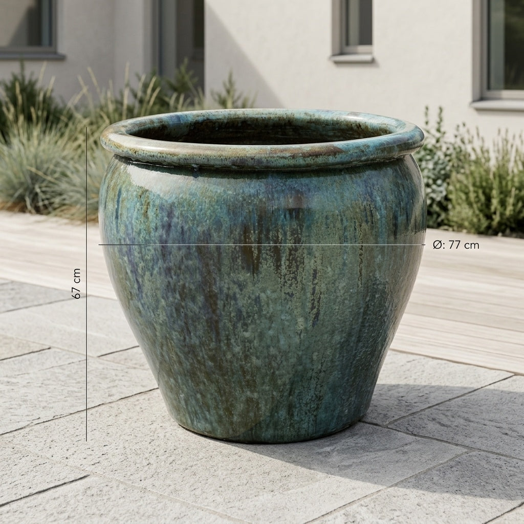 Tree Plant Pot Opal Green