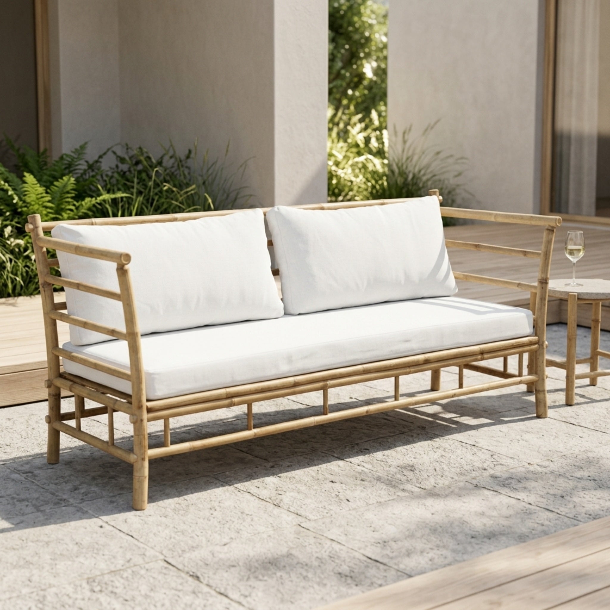 Mijas Bambus Sofa - 3 personer