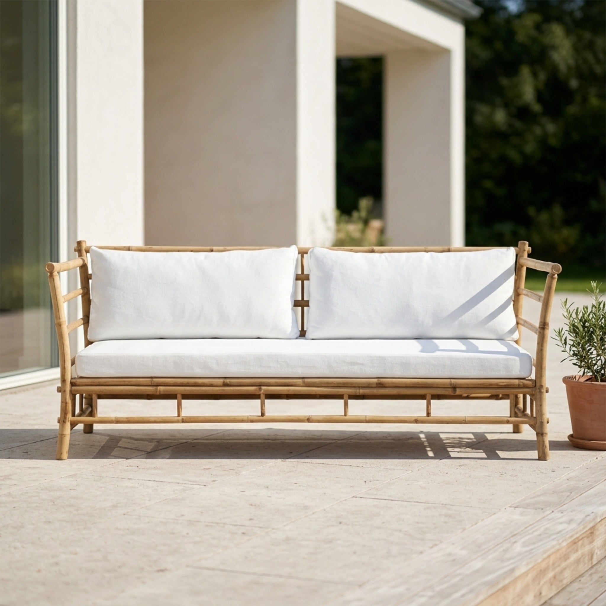 Mijas Bambus Sofa - 3 personer