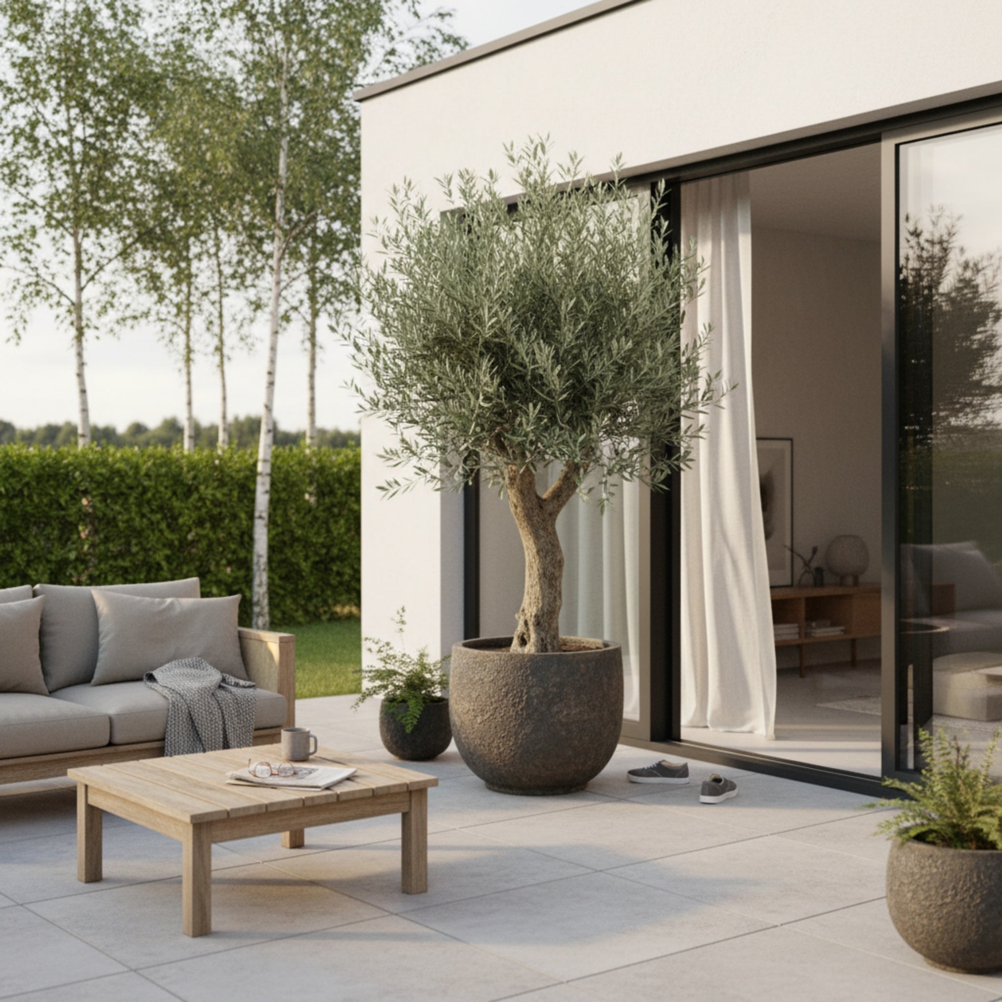 Oliventræ i XL. +100år gammelt. 45-50ltr potte.